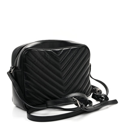 Saint Laurent Calfskin Matelasse Monogram Lou Camera Bag Black 3 of 10