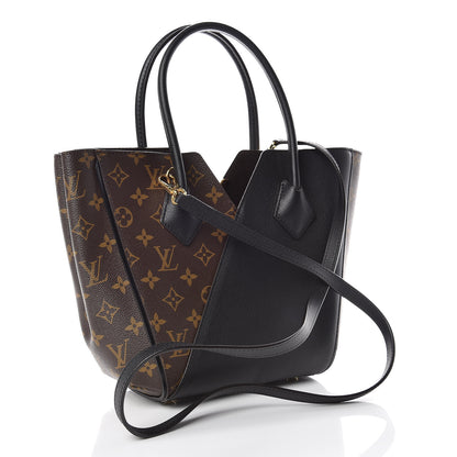 Louis Vuitton Calfskin Monogram Kimono Tote PM Black 4 of 12
