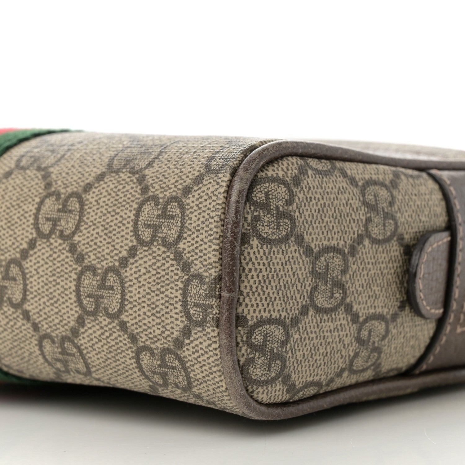 Gucci GG Supreme Monogram Web Small Ophidia Belt Bag 85 34 Dark Brown 10 of 17