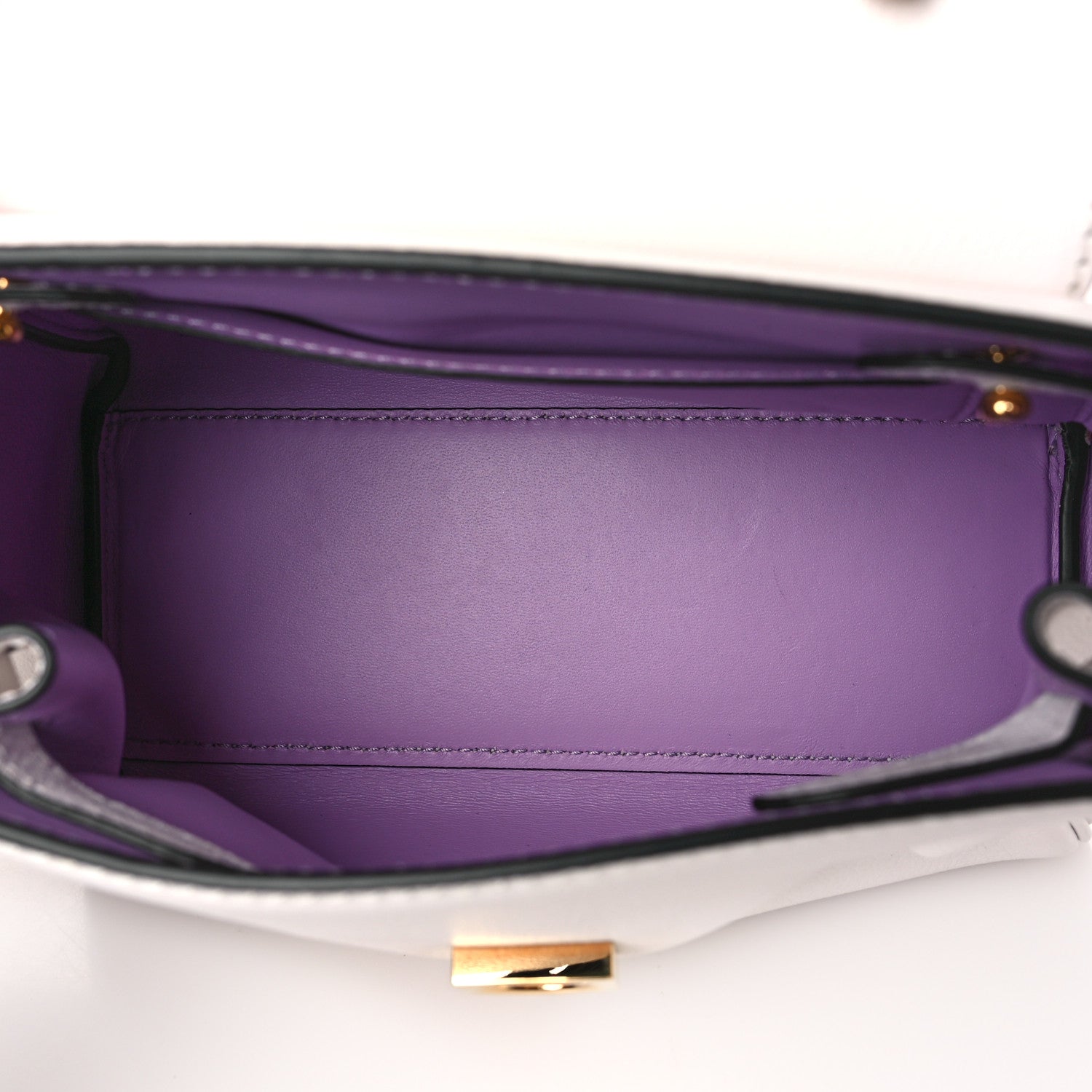 Versace Grained Calfskin Small La Medusa Top Handle Bag White 5 of 11