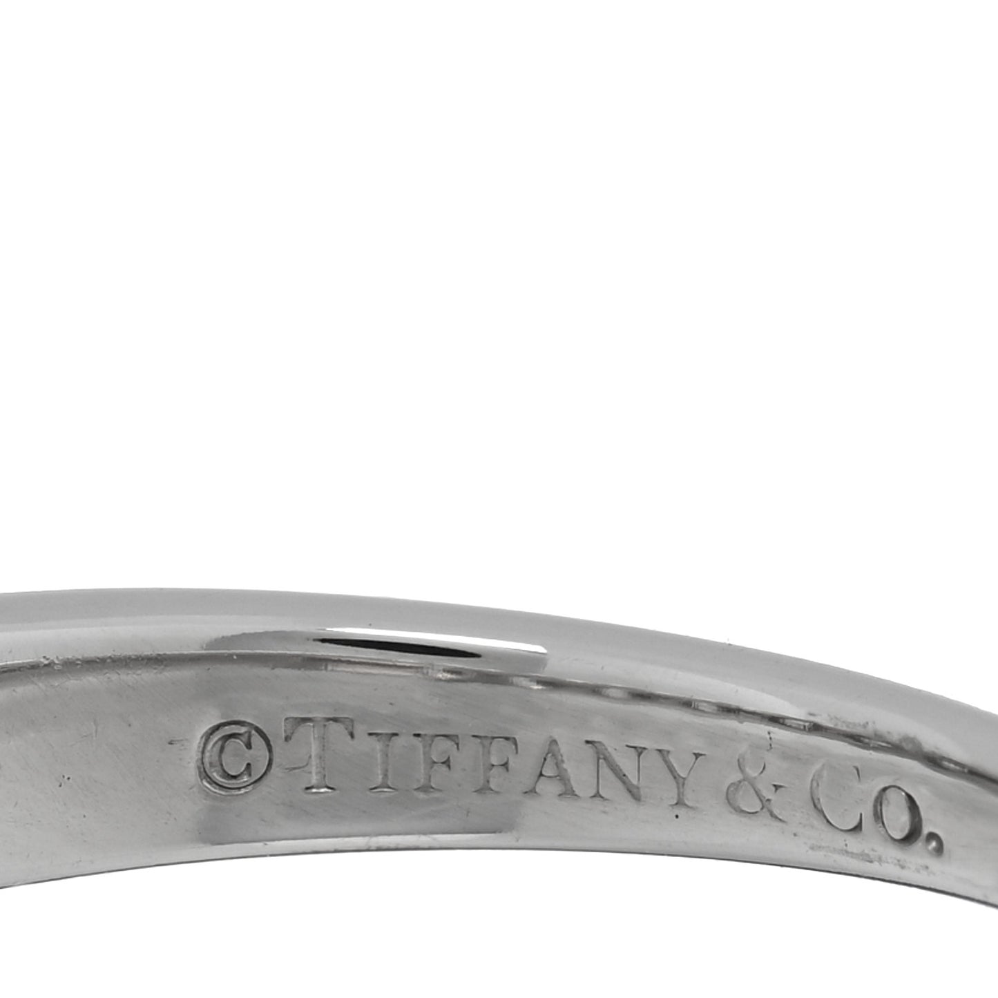 Platinum Diamond 3.5mm Forever Half Circle Band Ring 50 5.25