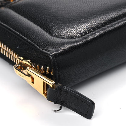 Tom Ford Calfskin Zip Around Wallet Black 5 of 9