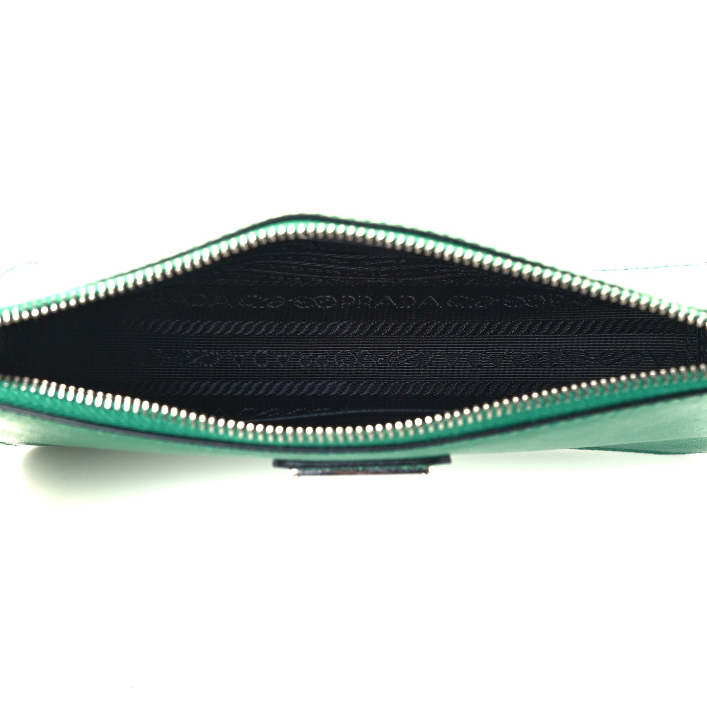 Saffiano Vernice Chain Crossbody Bag Green