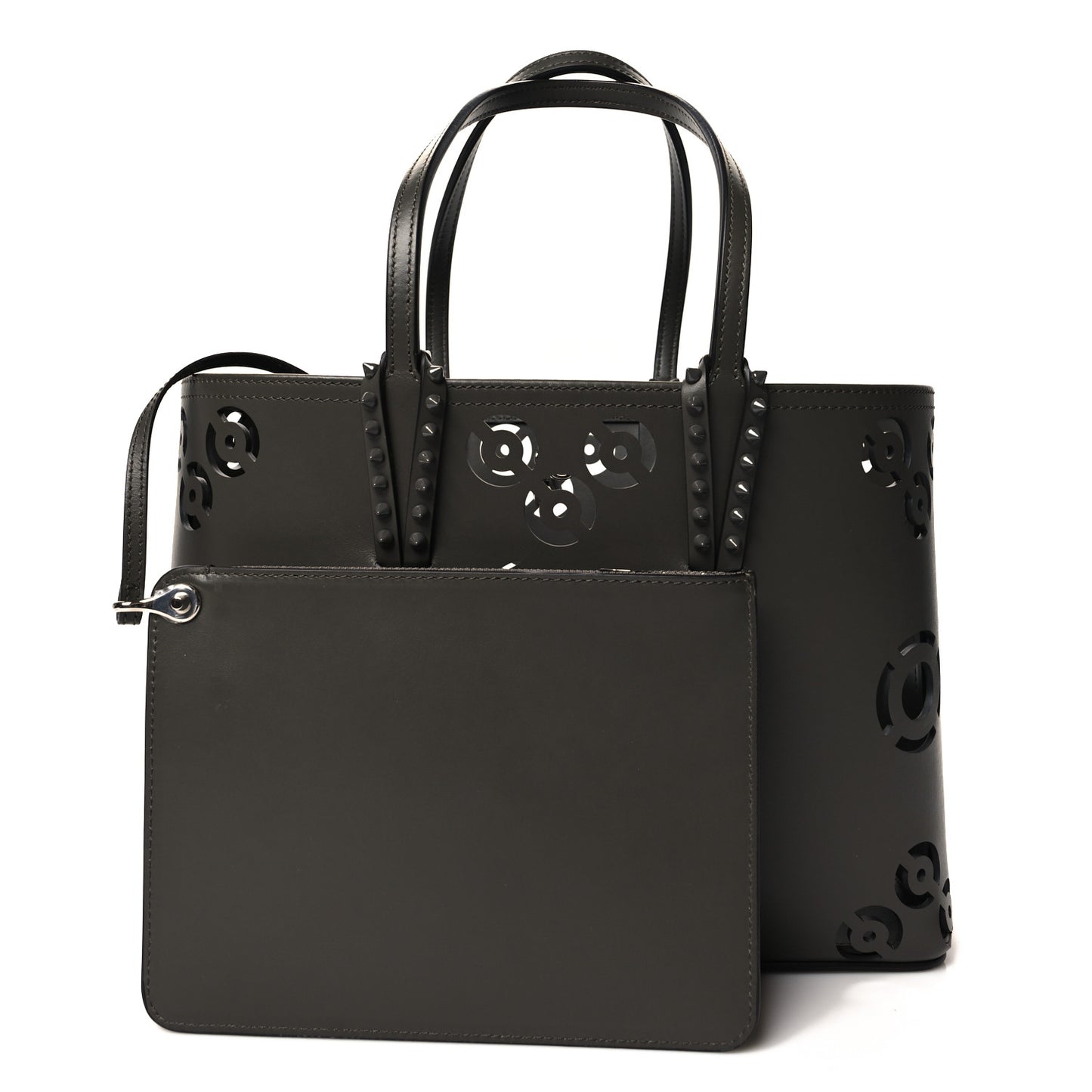 Calfskin Loubinthesky Perforated Small Cabata Tote Rocket
