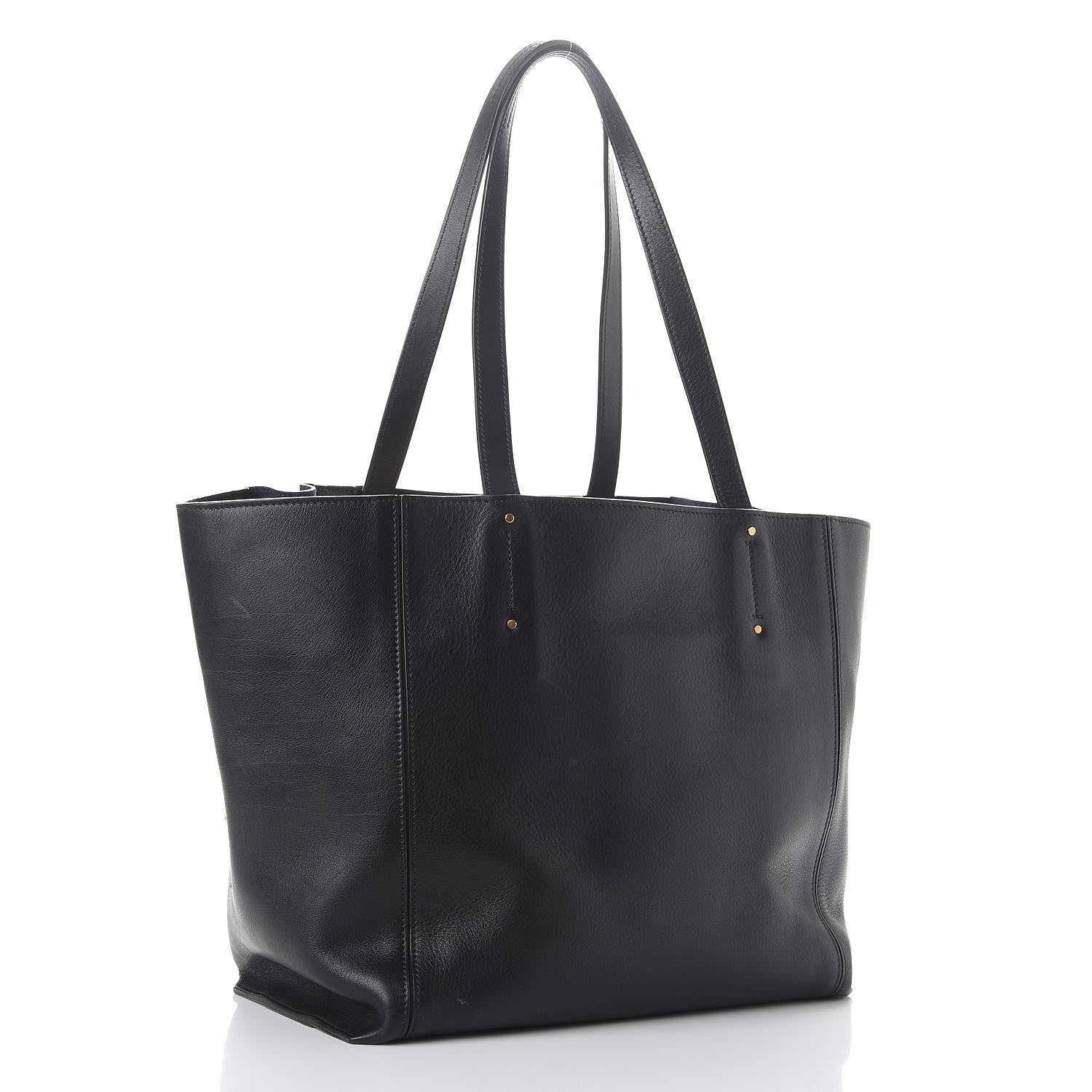 Chloe Smooth Calfskin Medium Milo Shopping Tote Black 3 of 14