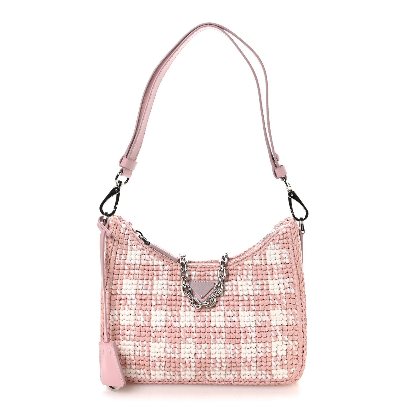 Yarn Raffia Effect Crochet Mini Re-Edition Shoulder Bag Alabastro