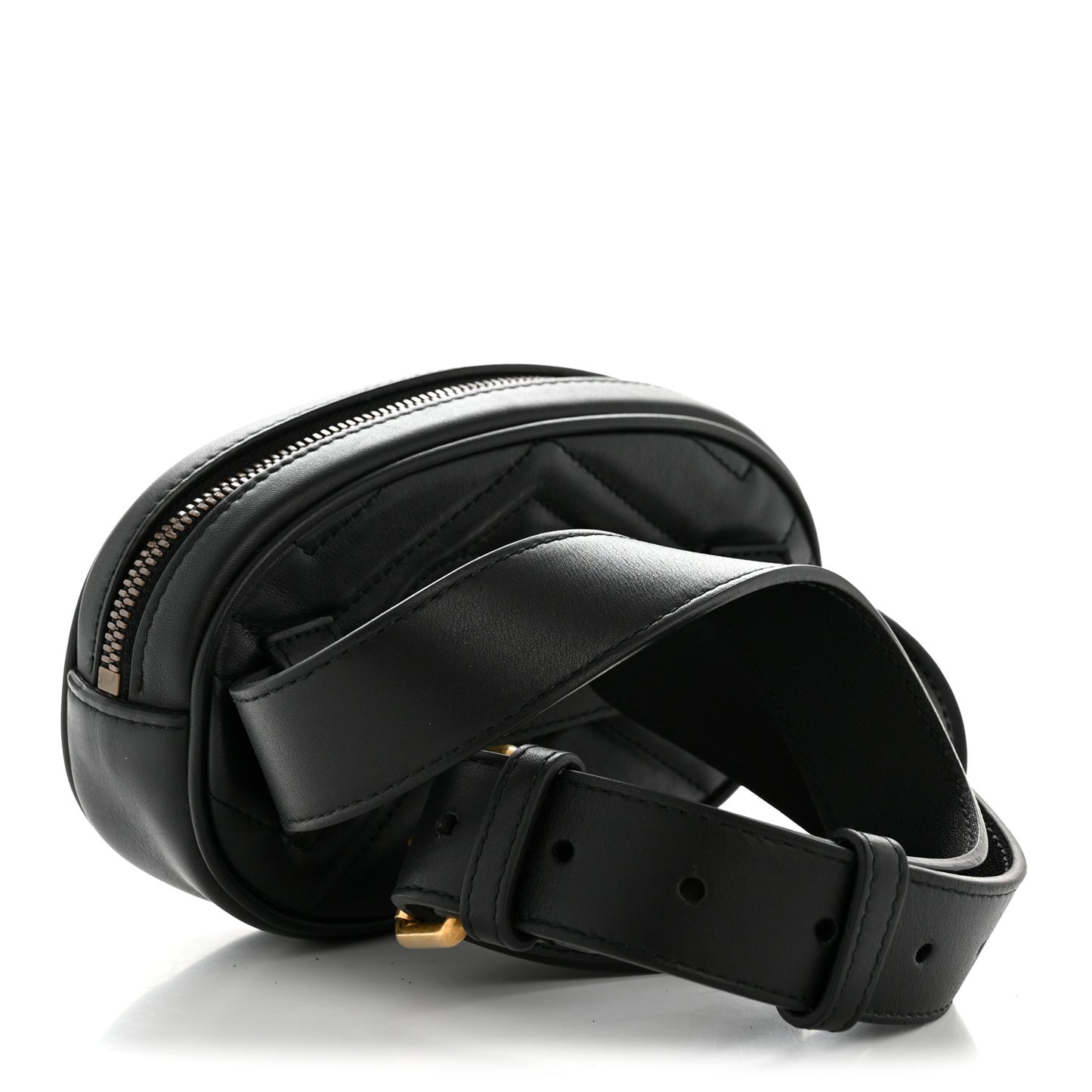 Calfskin Matelasse GG Marmont Belt Bag 85 34 Black