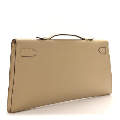 Hermes Swift Kelly Longue Clutch Pochette Tabac Camel 3 of 9