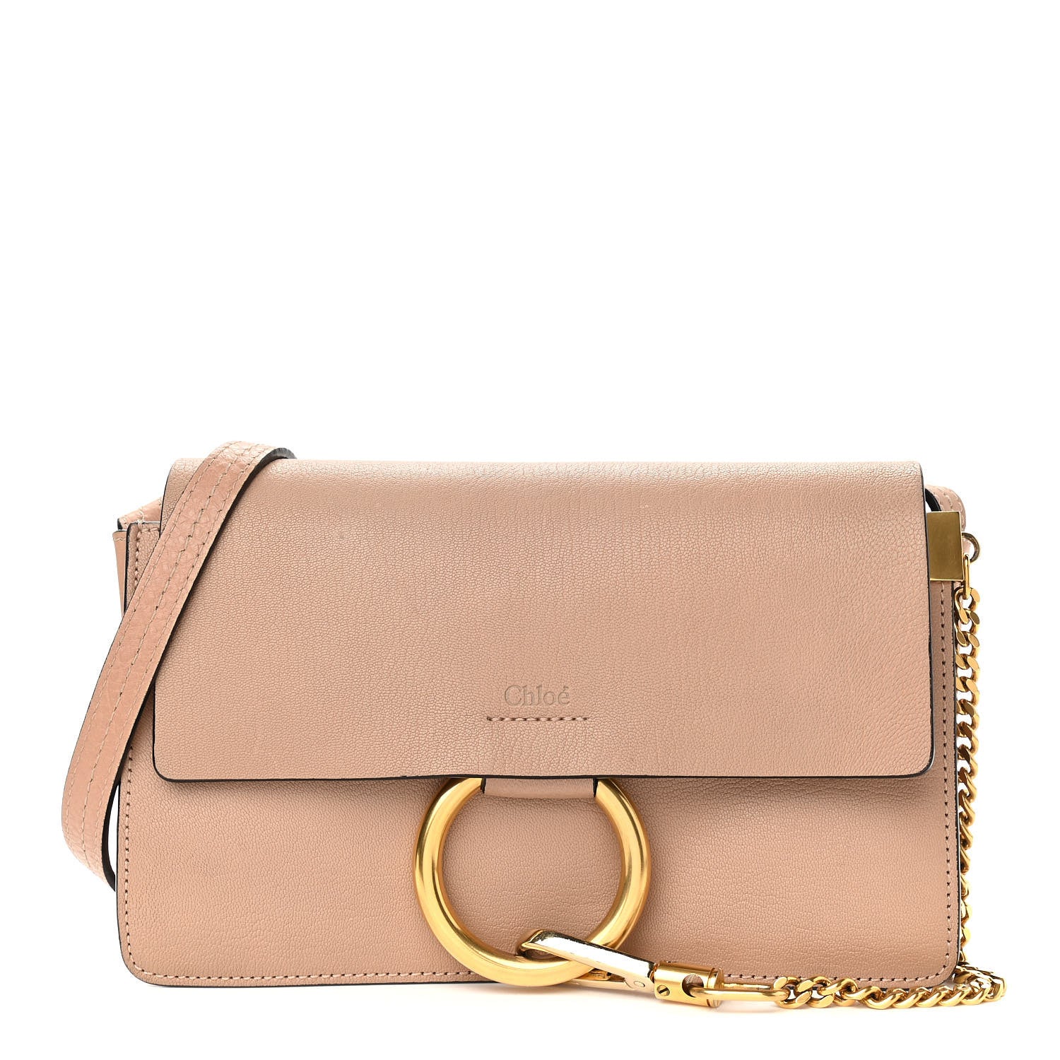 Chloe Goatskin Small Faye Shoulder Bag Biscotti Beige 1 of 18