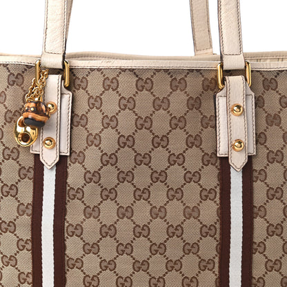 Gucci Monogram Large Jolicoeur Tote White 10 of 11