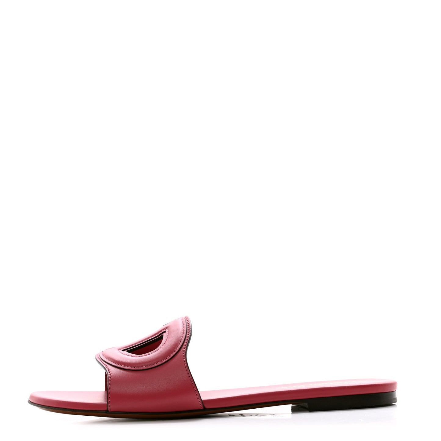 Calfskin D-Club Mule Sandal 38.5 Strawberry