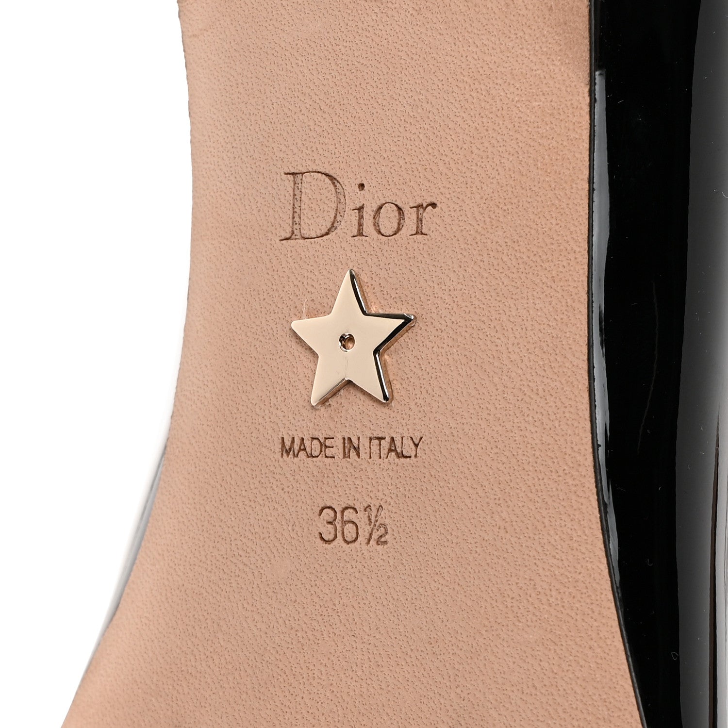 Christian Dior Patent Calfskin C'est Dior Ballet Flats 36.5 Black 8 of 9