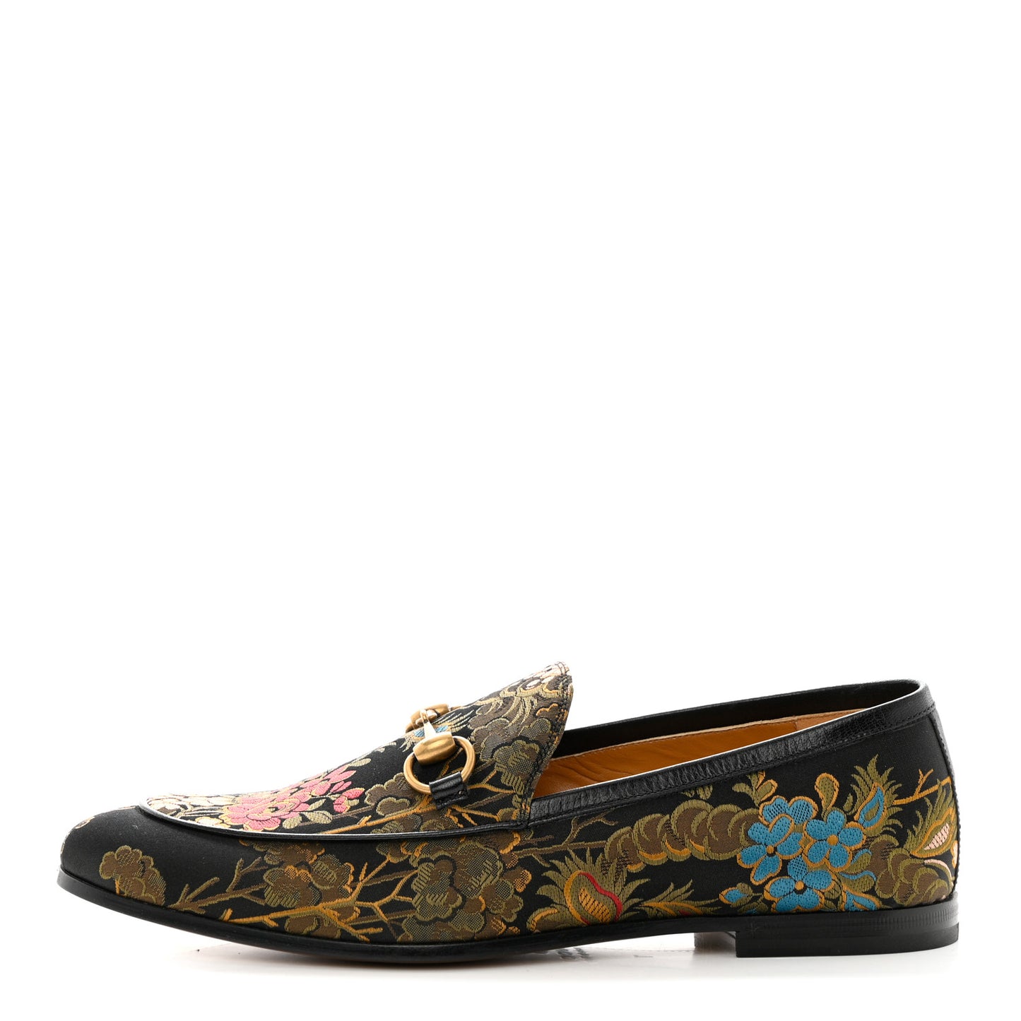 Jacquard Horsebit Artichoke Flower Mens Jordaan Loafers 7 Black Multicolor