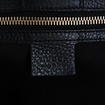 Gucci Calfskin Large Bamboo Shopper Tote Black 6 of 7