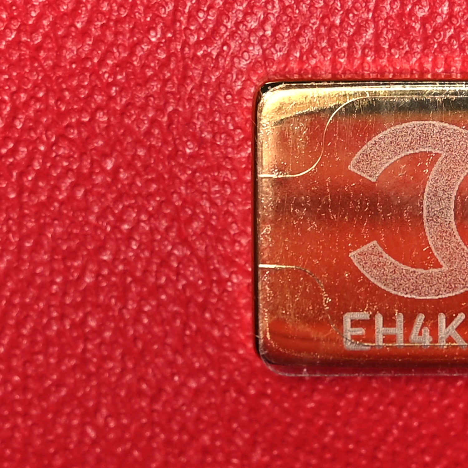 Chanel Lambskin Quilted Mini Top Handle Rectangular Flap Red 7 of 10