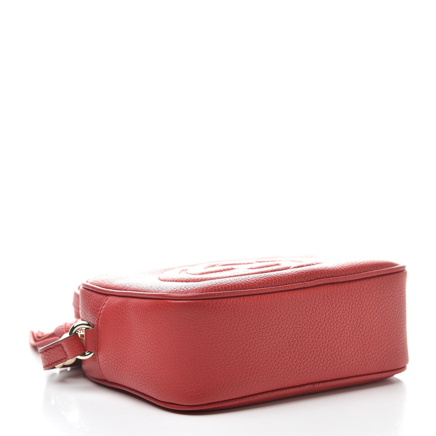 Pebbled Calfskin Small Soho Disco Bag Tabasco Red