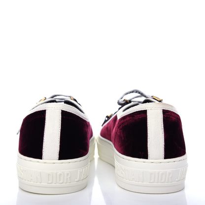 Christian Dior Velvet Walk'N'Dior Low Top Sneakers 38 Deep Amaranth 7 of 10