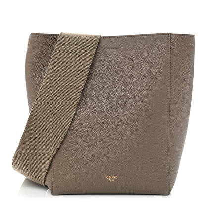 Celine Soft Grained Calfskin Small Sangle Bucket Bag Taupe 1 of 8