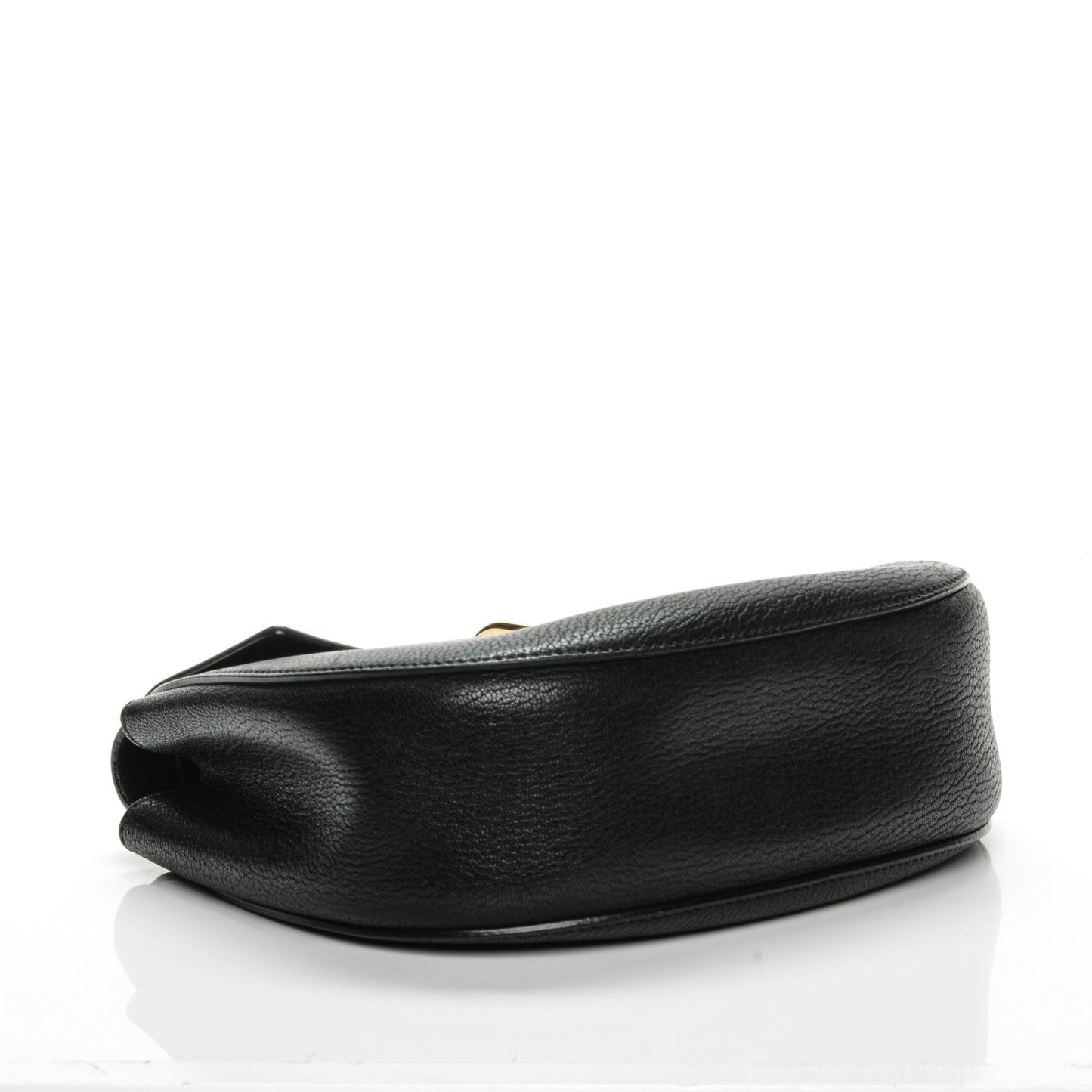 Grained Lambskin Drew Shoulder Bag Black