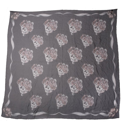 Alexander McQueen Silk Romantic Skull Scarf 3 of 7