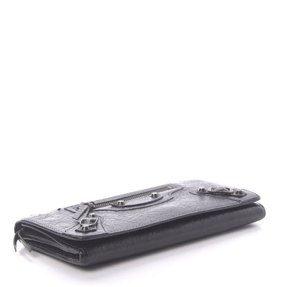 Balenciaga Agneau Classic Hardware Money Wallet Black 4 of 11