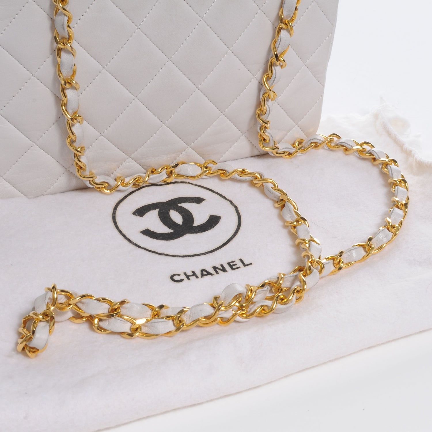 Chanel Lambskin Mini Flap White 9 of 9