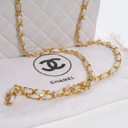 Chanel Lambskin Mini Flap White 9 of 9