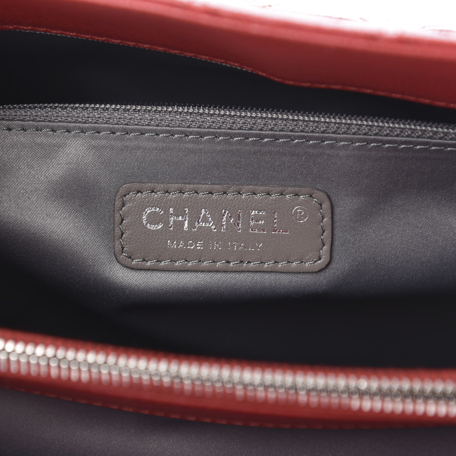 Chanel Caviar Quilted Grand Shopping Tote GST Red 6 of 11