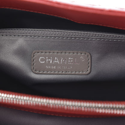 Chanel Caviar Quilted Grand Shopping Tote GST Red 6 of 11