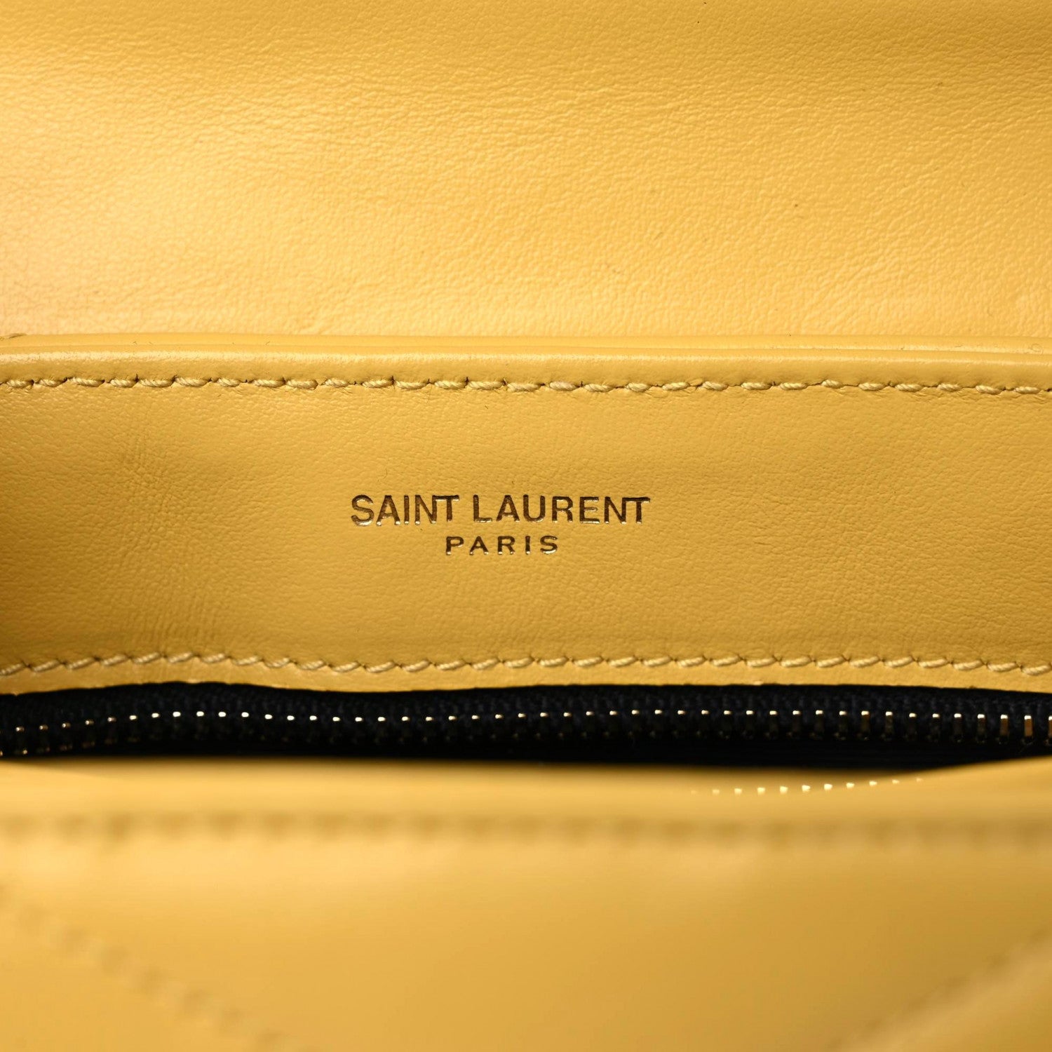 Saint Laurent Calfskin Y Quilted Monogram Toy Loulou Crossbody Bag Sunflower 6 of 10