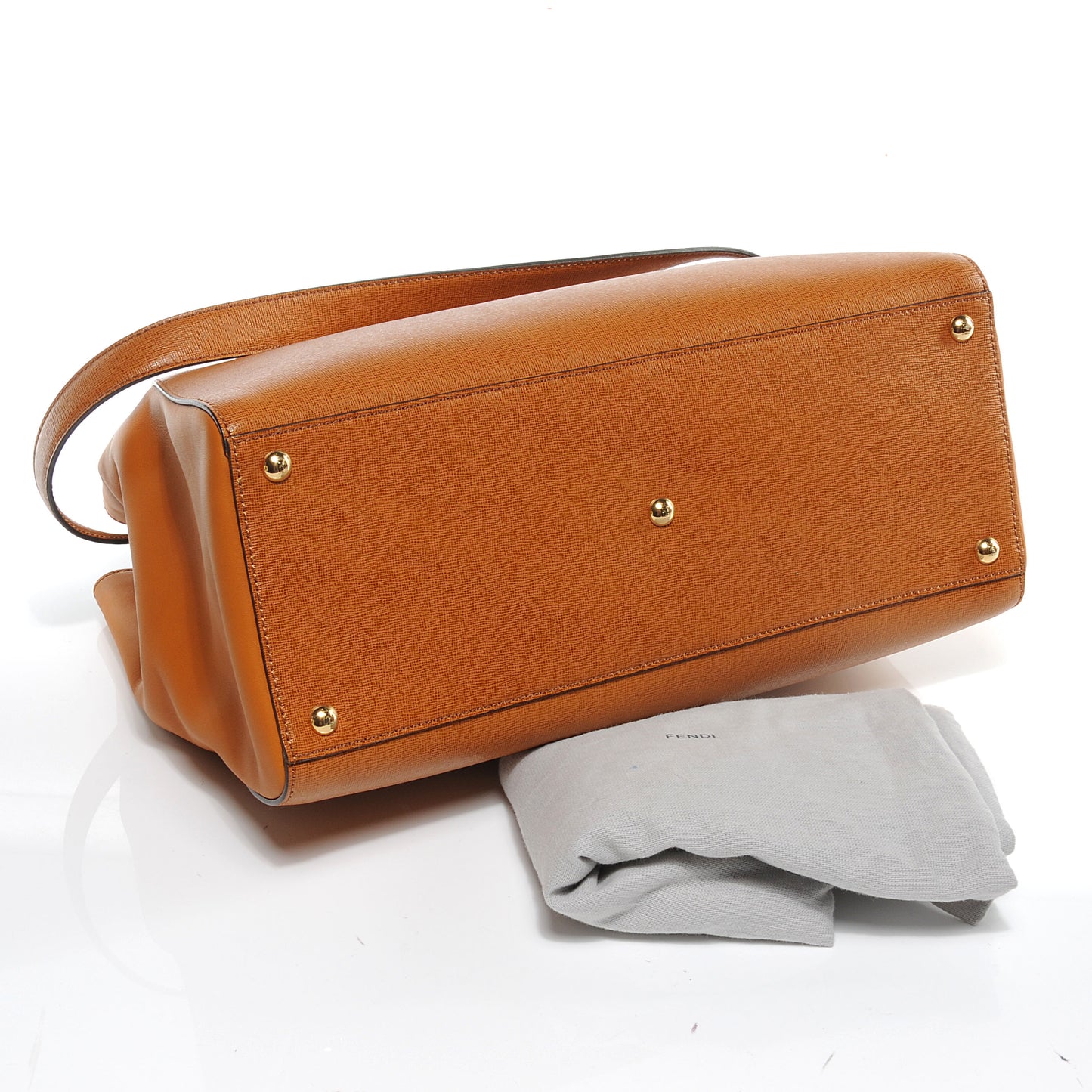 Textured Calfskin Medium 2Jours Tote Honey