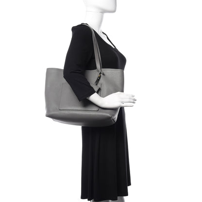 Prada Vitello Daino Pocket Shopping Tote Marmo 2 of 11
