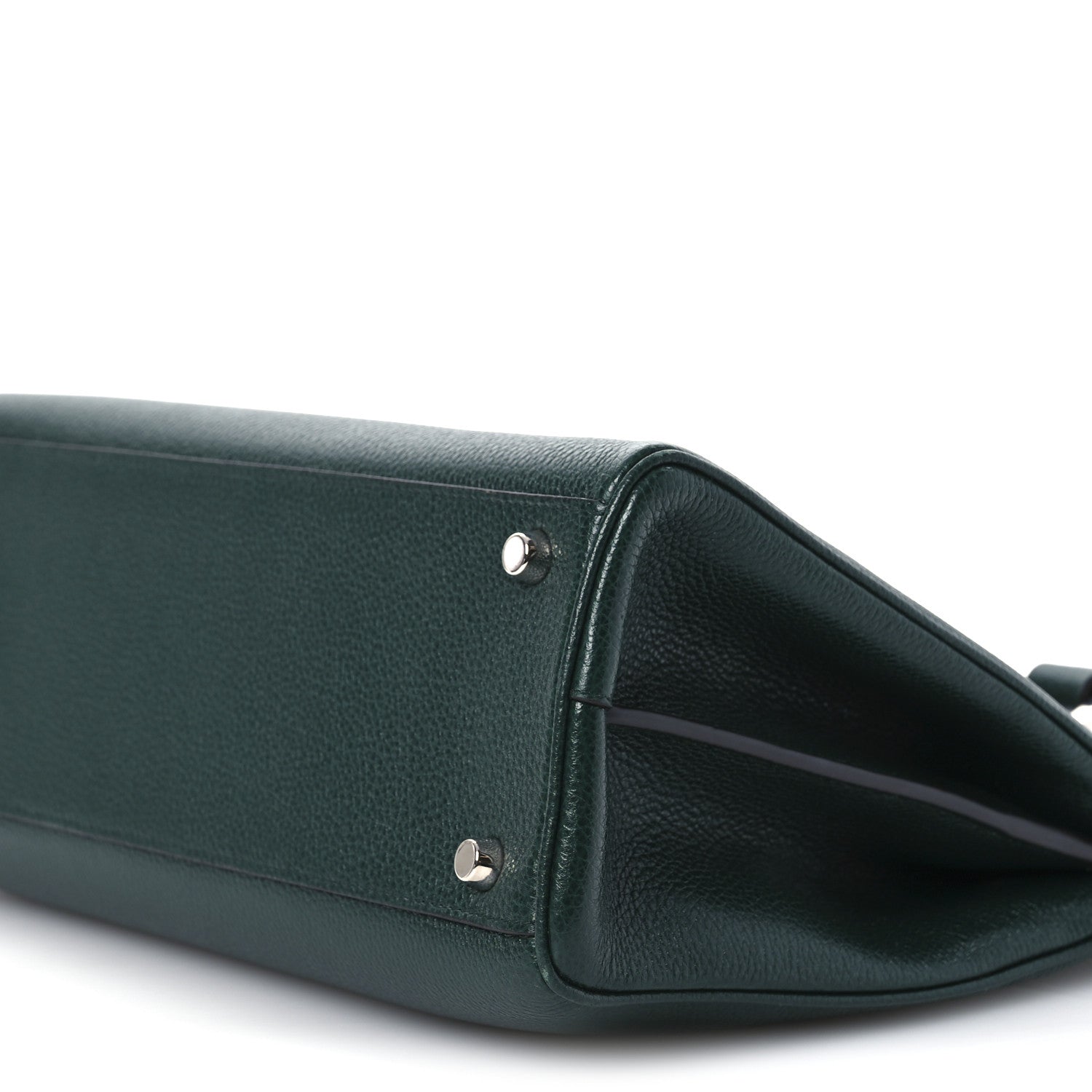Gucci Grainy Calfskin Small Zumi Top Handle Bag Vintage Green 11 of 12