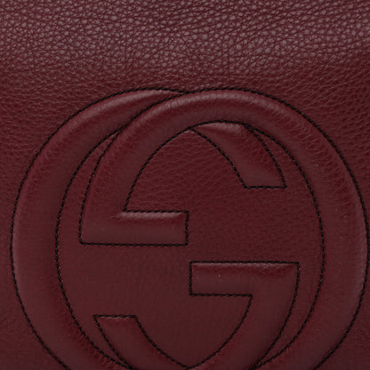 Gucci Pebbled Calfskin Medium Soho Hobo Scarlatto 8 of 11