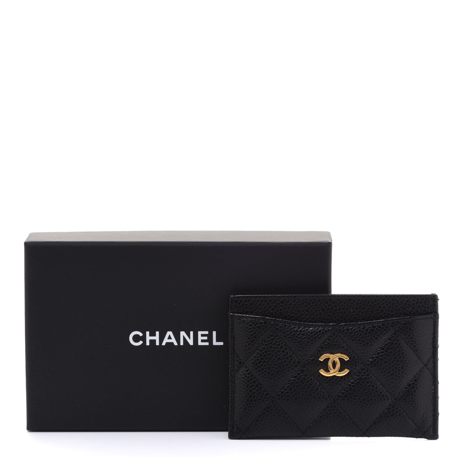 Chanel Caviar Quilted Card Holder Black 10 of 10
