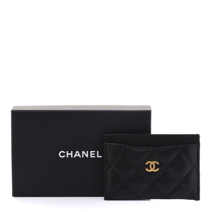 Chanel Caviar Quilted Card Holder Black 10 of 10