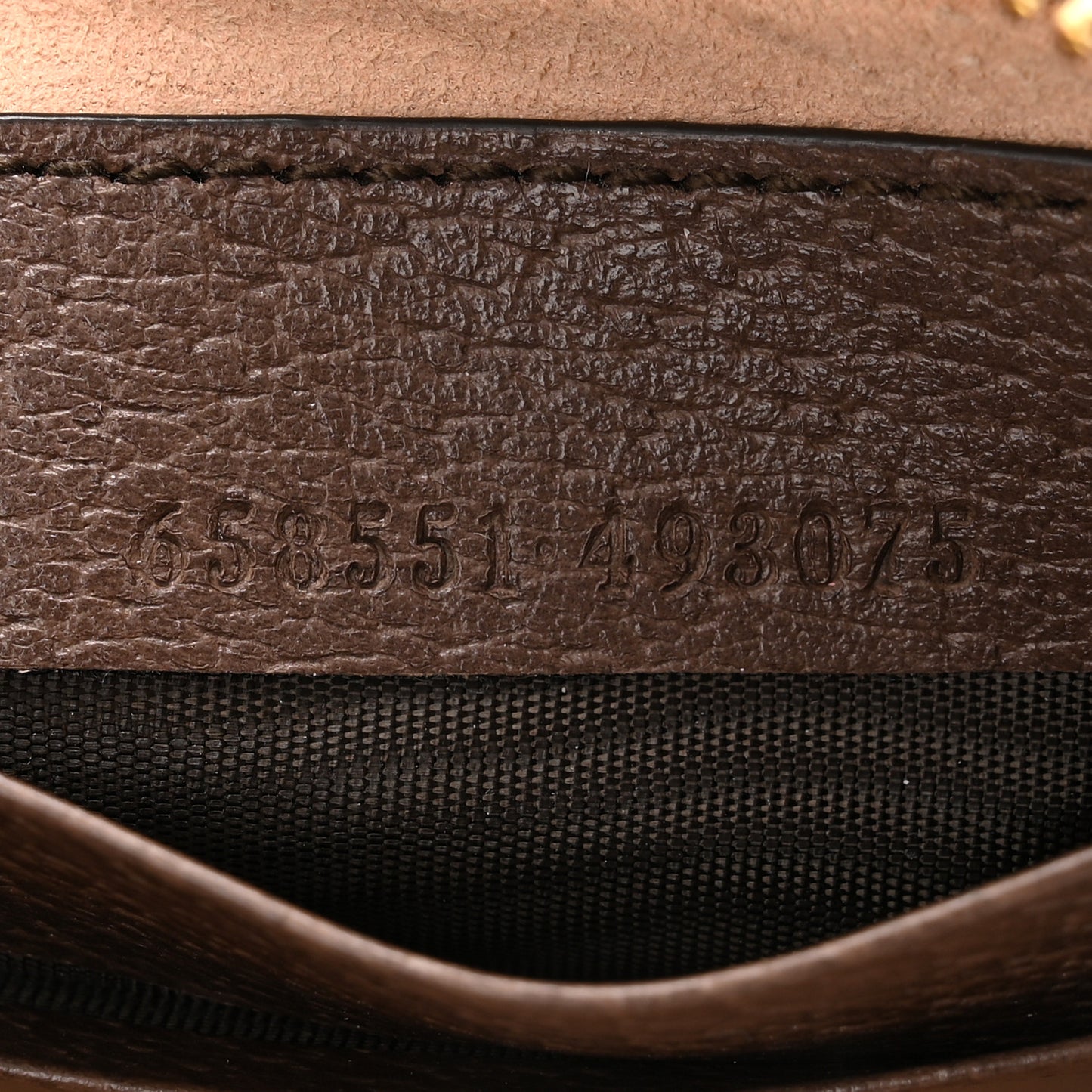GG Supreme Monogram Textured Calfskin Web Mini Ophidia Half Moon Hobo Beige Ebony New Acero