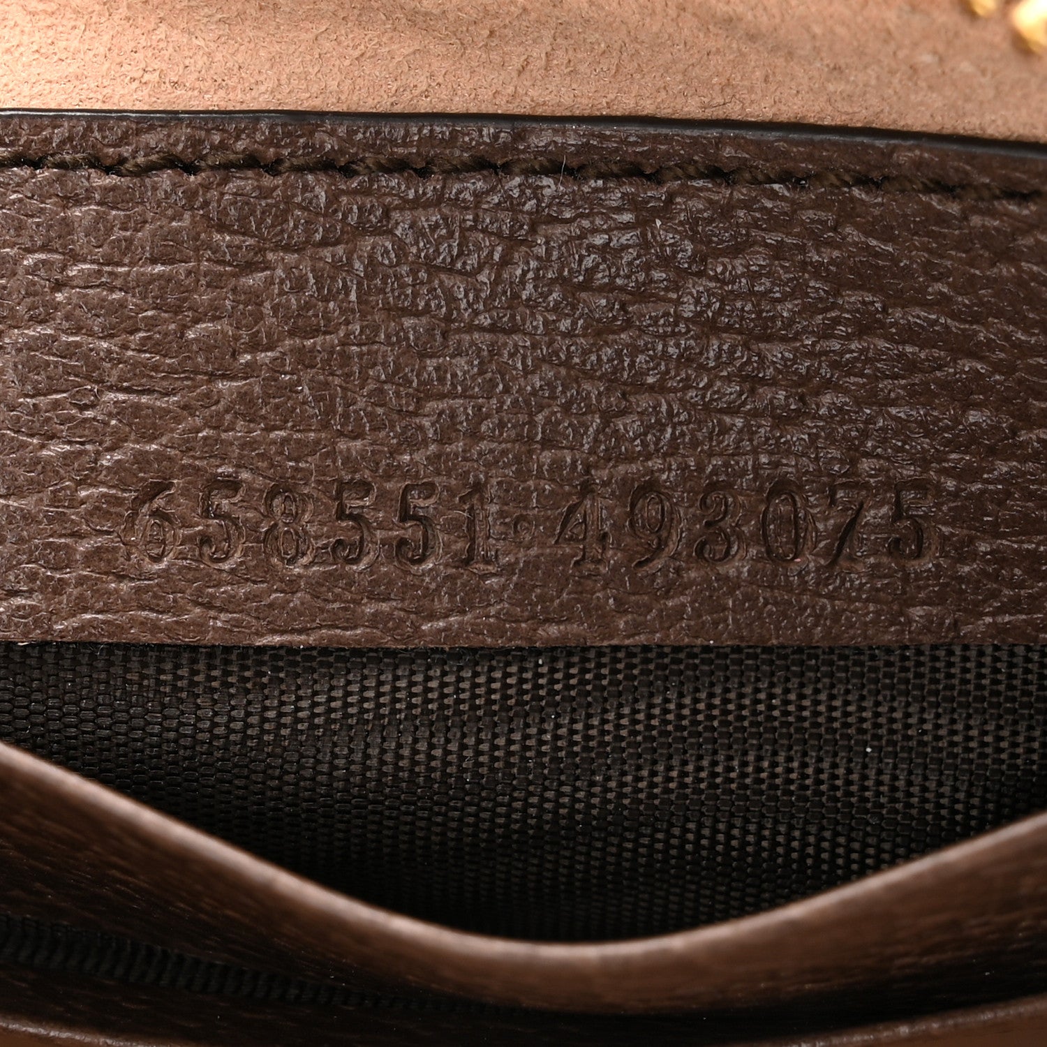 Gucci GG Supreme Monogram Textured Calfskin Web Mini Ophidia Half Moon Hobo Beige Ebony New Acero 7 of 12