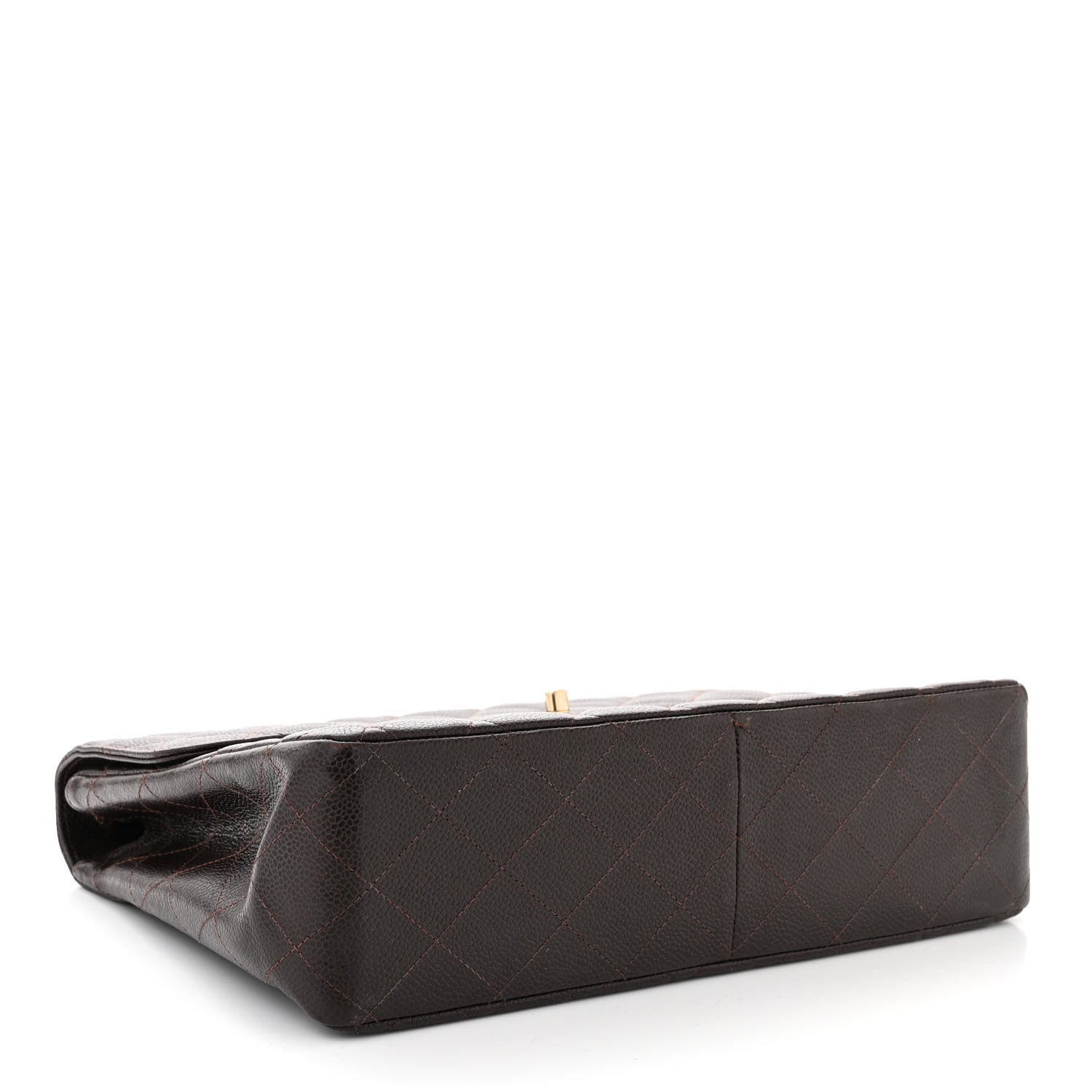 Chanel Caviar Quilted Jumbo Single Flap Brown 4 of 12