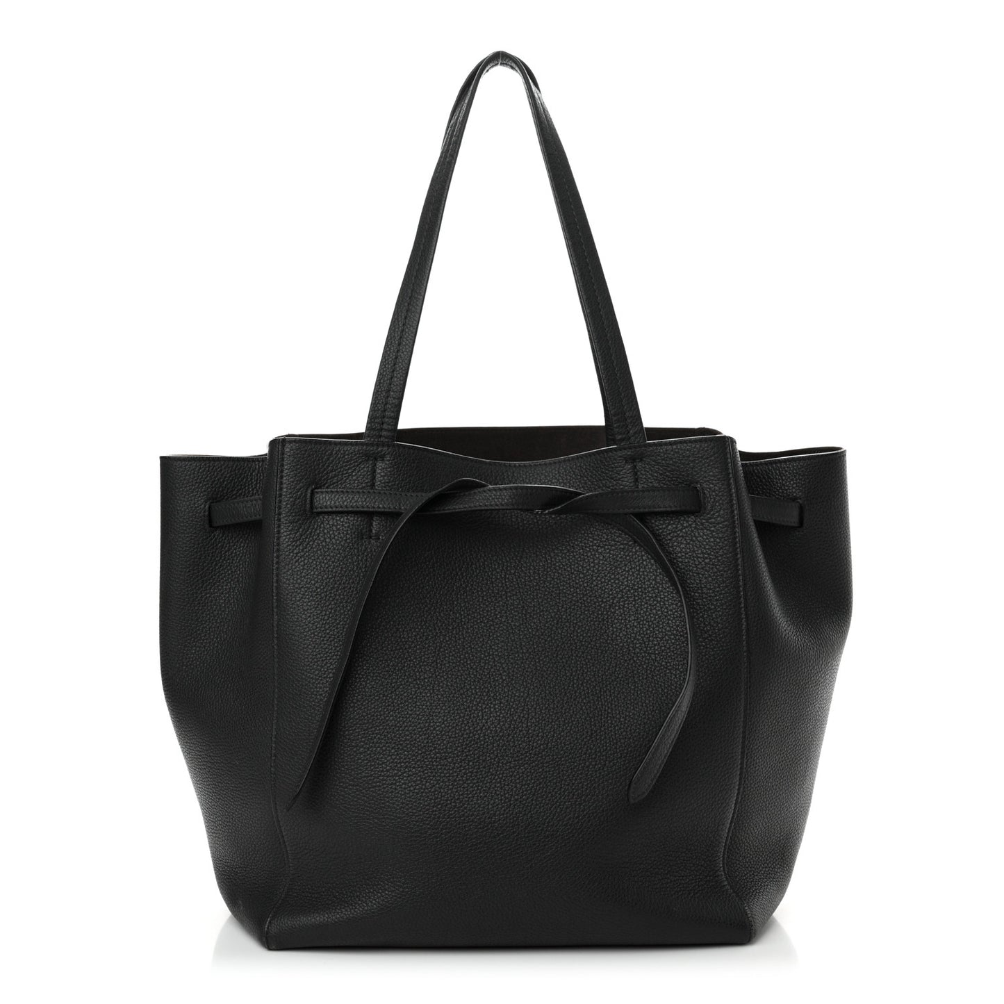 Soft Grained Calfskin Small Belt Cabas Phantom Grey