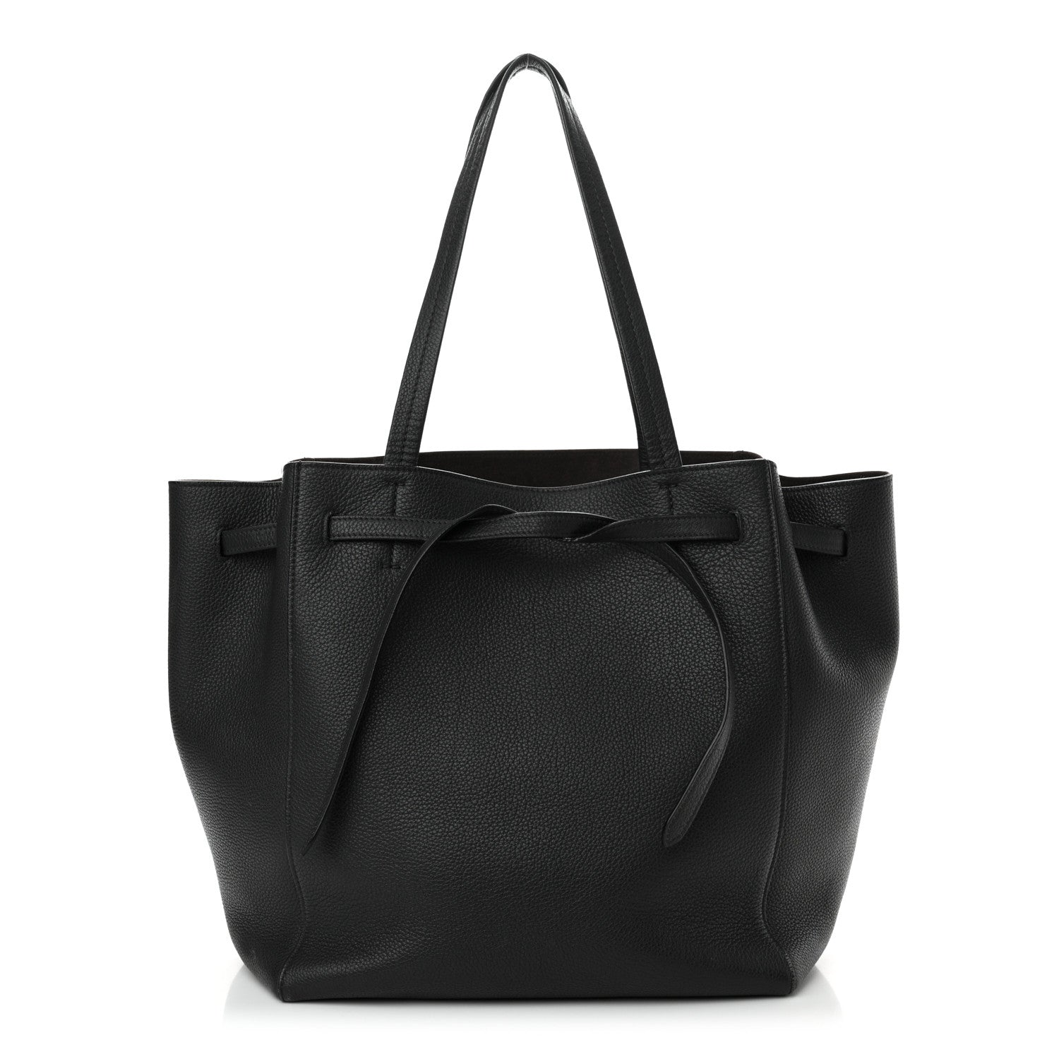 Celine Soft Grained Calfskin Small Belt Cabas Phantom Grey 1 of 15