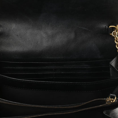 Gucci Calfskin Matelasse GG Marmont Chain Wallet Black 10 of 11