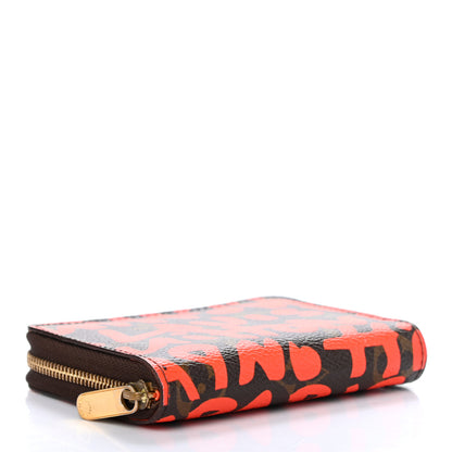 Louis Vuitton Monogram Graffiti Zippy Coin Purse Orange 4 of 8