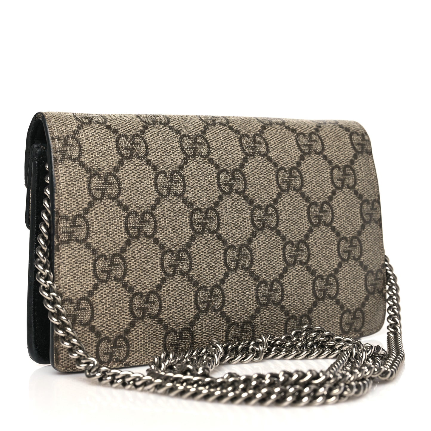 GG Supreme Monogram Super Mini Dionysus Shoulder Bag Black