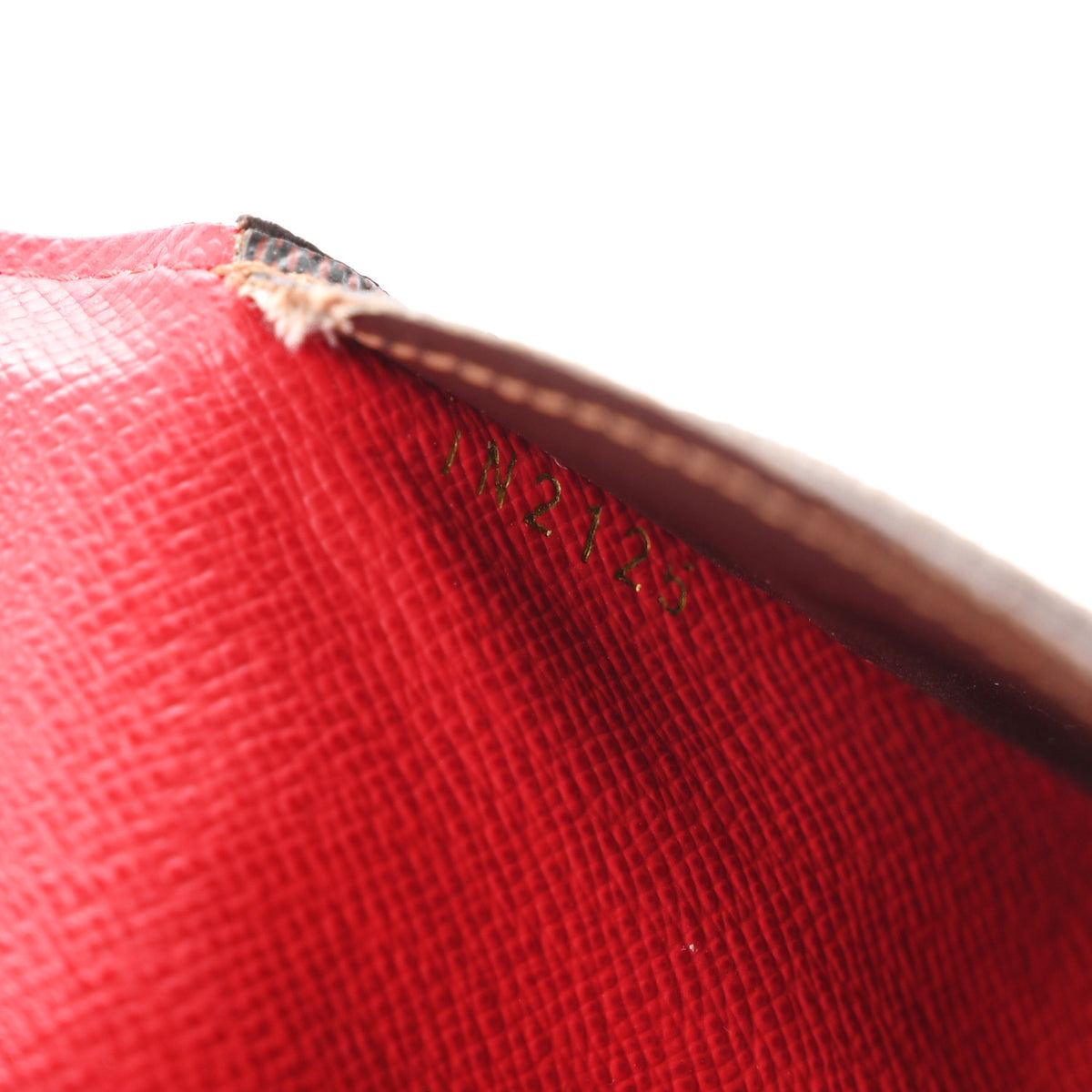 Louis Vuitton Damier Ebene Josephine Wallet Red 8 of 10
