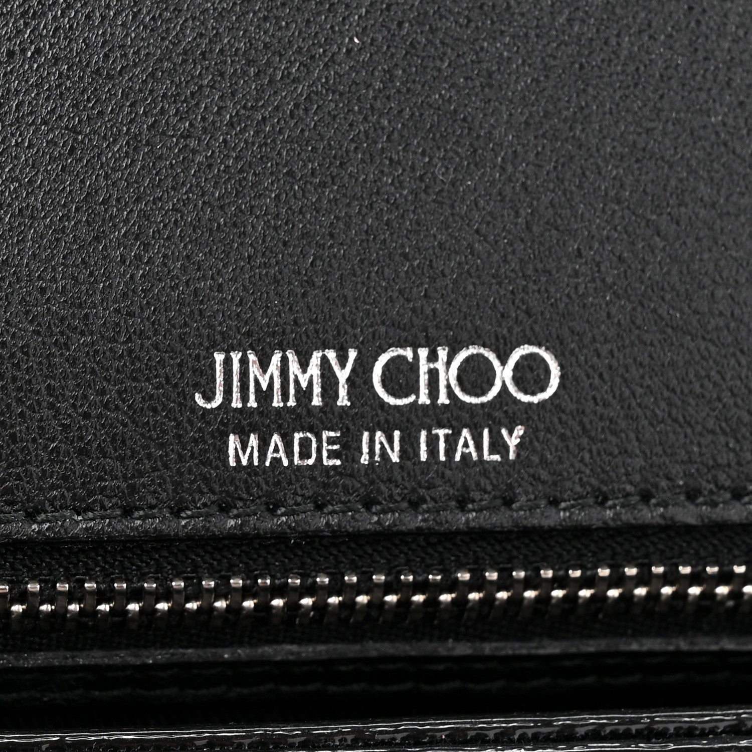 Jimmy Choo Calfskin Crystal Small Cheri Top Handle Bag Black