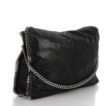 Stella McCartney Shaggy Deer Falabella Fold Over Tote Black 3 of 7