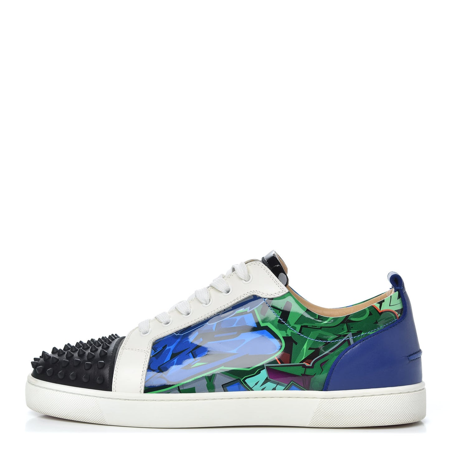 Calfskin Patent Mens Louis Junior Spikes Orlato Flat Sneakers 46.5 Version Multi