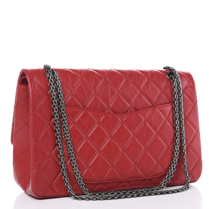 Chanel Aged Calfskin Quilted 2.55 Reissue 227 Flap Red 3 of 11