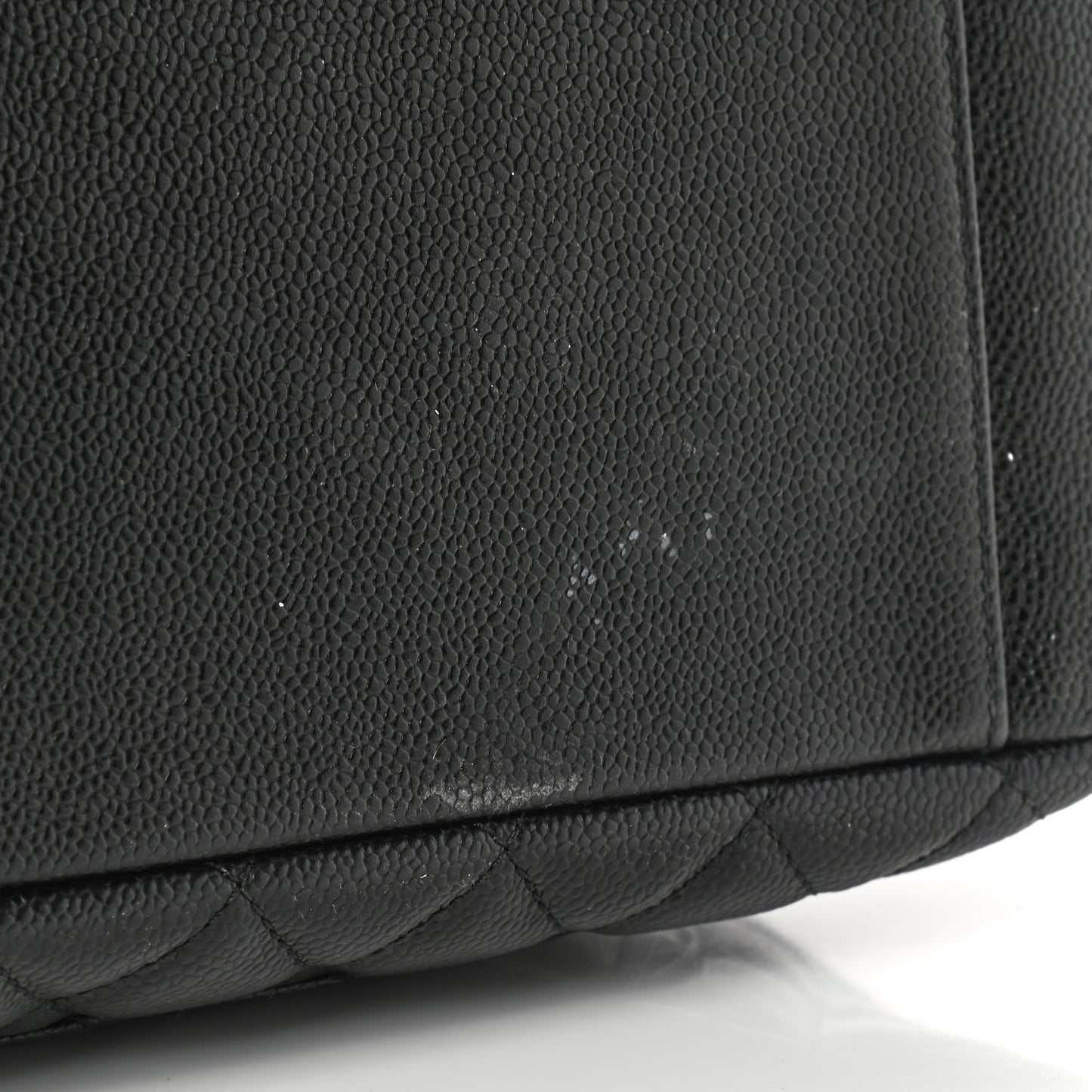 Caviar Quilted Grand Shopping Tote GST Black